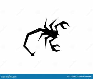 Шаблон логотипа скорпиона иллюстрация вектора