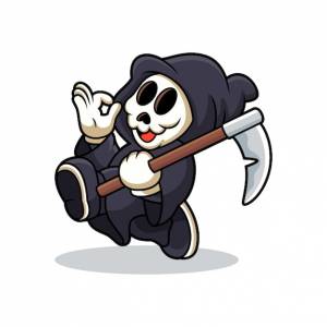 Милый ангел смерти с косой мультфильм