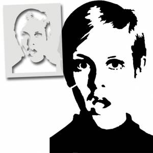 Портрет трафарет