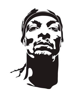 Трафареты Снуп Догг для вырезания из бумаги