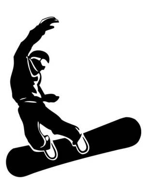Трафареты Сноубордиста