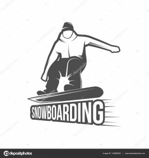Знак сноуборда и логотип Векторное изображение ©nappelbaum 134682020