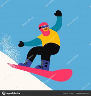 Иконка сноуборда Векторное изображение ©64samcorp