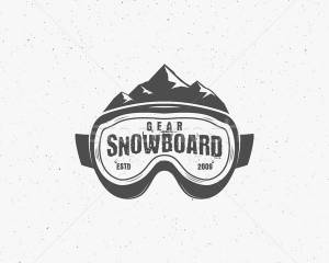 сноуборд · темные · очки · Extreme · логотип · Label · шаблон