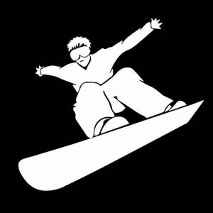 Наклейки для сноуборда, 14*13 см