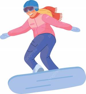 радостное женское катание на сноуборде охватывающее активный сезон векторных досок образа жизни вектор PNG , вектор, доска, время года PNG картинки и пнг рисунок для й загрузки