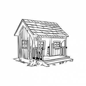 Книга раскраски собачьей будки собачья будка раскраски страницы черно-белый рисунок для раскраски векторных страниц