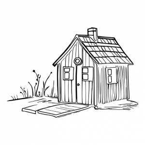 Книга раскраски собачьей будки собачья будка раскраски страницы черно-белый рисунок для раскраски векторных страниц
