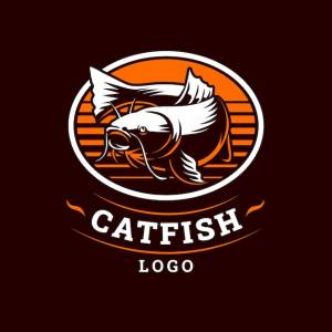 Шаблон дизайна логотипа сома