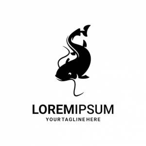 Векторный логотип сома, вектор логотипа животного