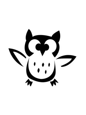 Трафареты Совы