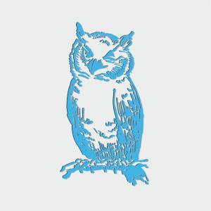 Трафарет Сова