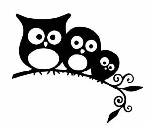 Трафареты узор сова
