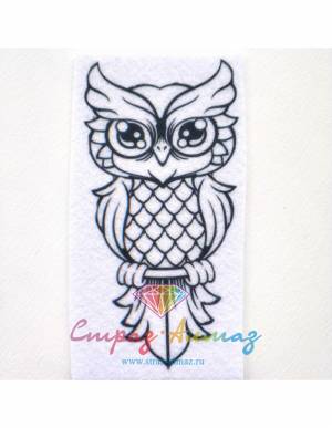 Шаблон для броши Сова