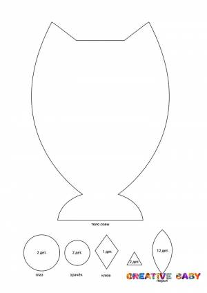Аппликация Соваиз цветной бумаги и ватных дисков