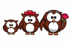 Трафареты сов