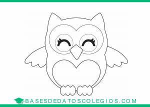 Трафарет совы для аппликации