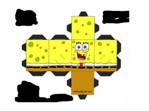 Спанч Боб паперкрафт