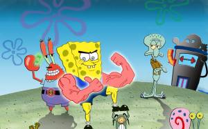 Арты герои мультика спанч боб