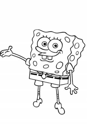 Губка боб рисунок карандашом