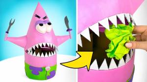 Губка Боб из бумаги