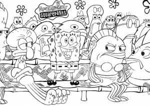 Раскраска Болельщик Спанч Боб