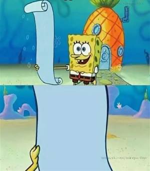 спанч боб со списком