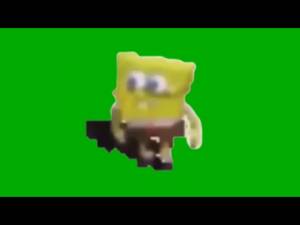 ГУБКА БОБ ФЛЕКСИТ СПАНЧ БОБ ТАНЦУЕТ МЕМ ОРИГИНАЛ ШАБЛОН БЕЗ ЗВУКА И МУЗЫКИ НА ЗЕЛЕНОМ ФОНЕ ХРОМАКЕЙ