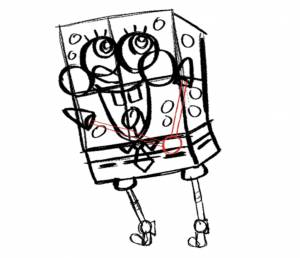 Как нарисовать Спанч Боба поэтапно