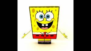 Губка Боб из бумаги