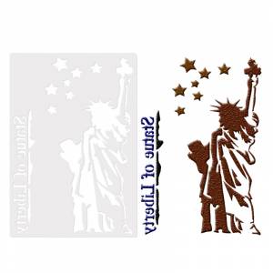 18*26 трафареты для слоев статуи Свободы шаблон для рисования граффити доска для ручного копирования фотоальбом графический инструмент для рисования распылением