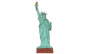 How to Draw a Statue of Liberty