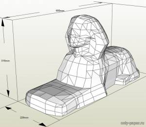 Статуя из бумаги, модели сборные бумажные