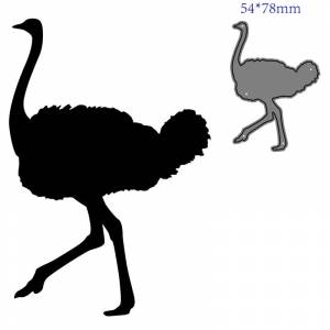 Металлические режущие штампы, высечки, формы для животных, страуса, украшения, скрапбук, бумага, ремесло, нож, лезвия, дырокол, трафареты