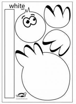 Трафарет страуса