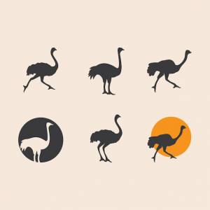 Иллюстрация страуса