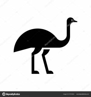 Логотип Страуса Дизайн Икон Шаблоны Векторное изображение ©NataliiaVolyk 617018402