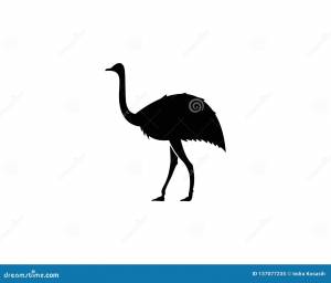 вектор логотипа страуса иллюстрация вектора