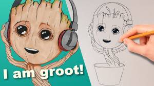 РИСУЕМ МАЛЫША ГРУТА