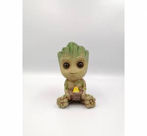 Сконовая форма Малыш Грут с птенцом для заливки свечей, мыла, воска, гипса