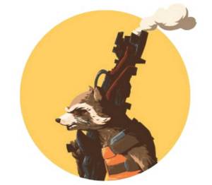 Енот ракета детская футболка с коротким рукавом