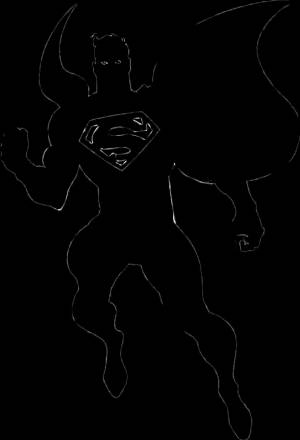 Трафарет супергероев