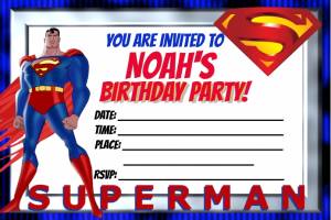 Шаблон Superman Birthday