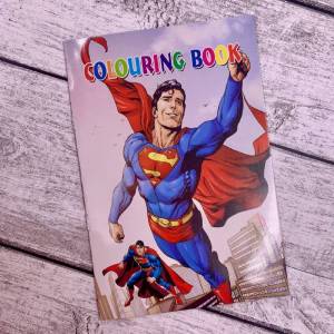 Раскраска с наклейками Супермен, 21х14 см