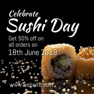 Шаблон Sushi day