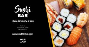 Шаблон суши-бар специальный китайский ресторан еда
