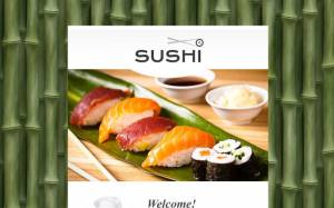 Адаптивный шаблон рассылки Sushi Bar