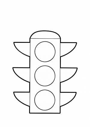 Трафарет светофора