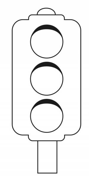 Трафарет светофора