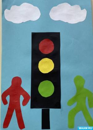 Мастер-класс в технике аппликации «Светофор